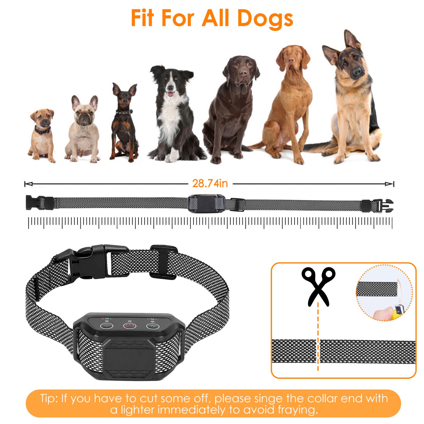US Local 1Pc Citronella Bark Collar For Dogs Spray Bark Collar Anti Barking Control For Small Medium Large Dogs IP65 Waterproof No Electric Shocks