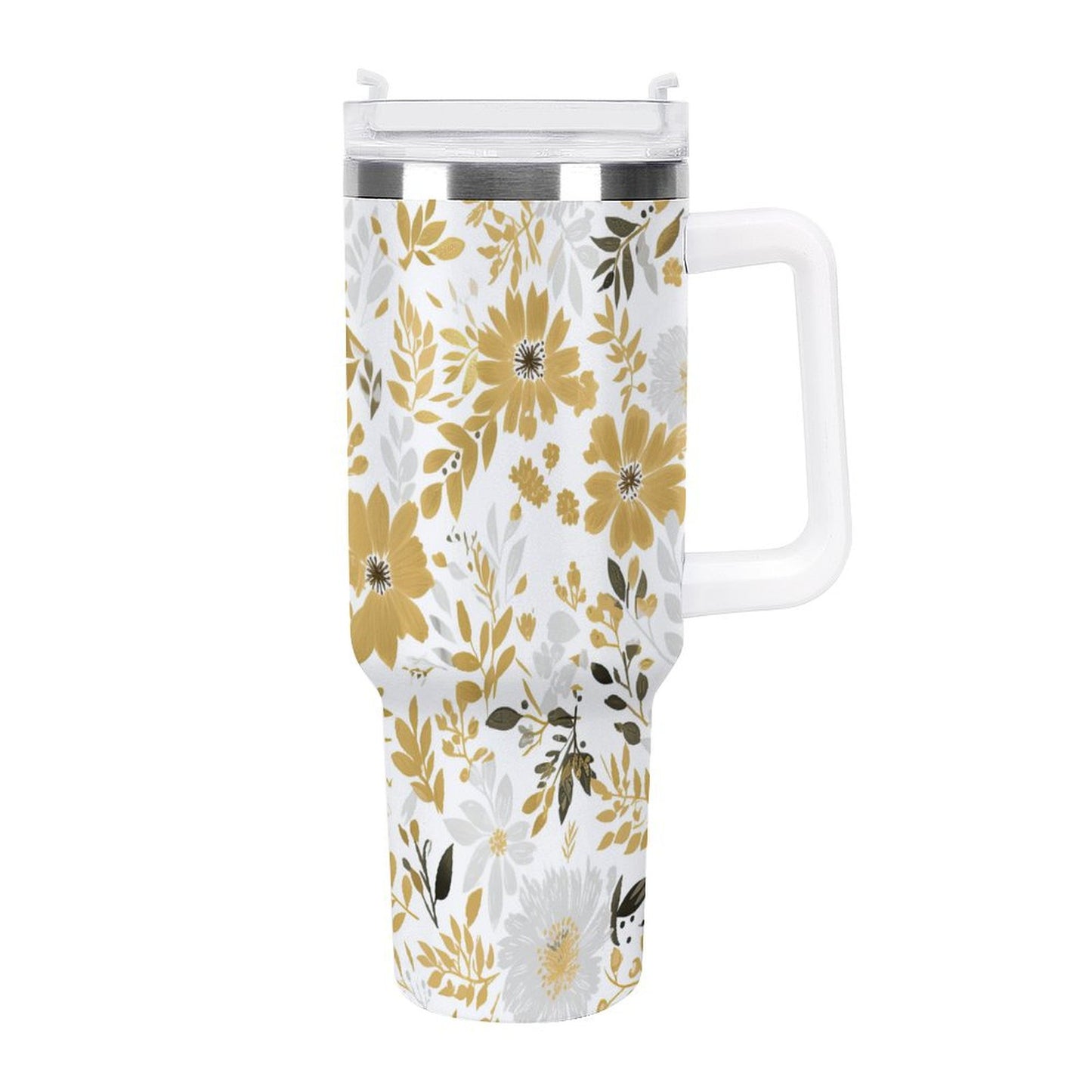 PHDT00226 POD US Local Tumbler 40 oz Large Capacity Car Cup Autumn, Flowers, Leaves