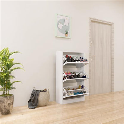 US Local Narrow Shoe Storage Cabinet With Mirror
