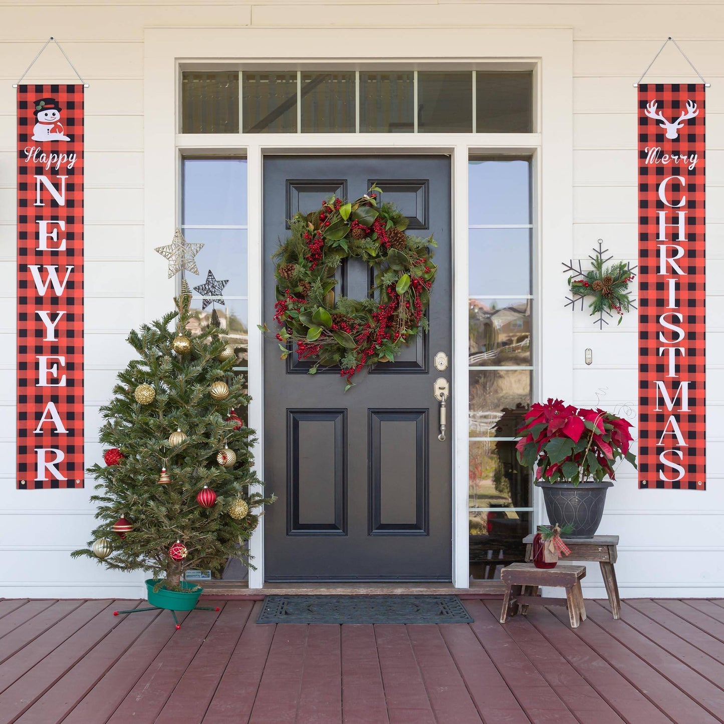 US Local Christmas Porch Sign