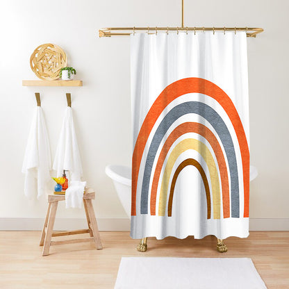 Bathroom Fashion Green Plant Print Waterproof Anti-mildew Shower Curtain