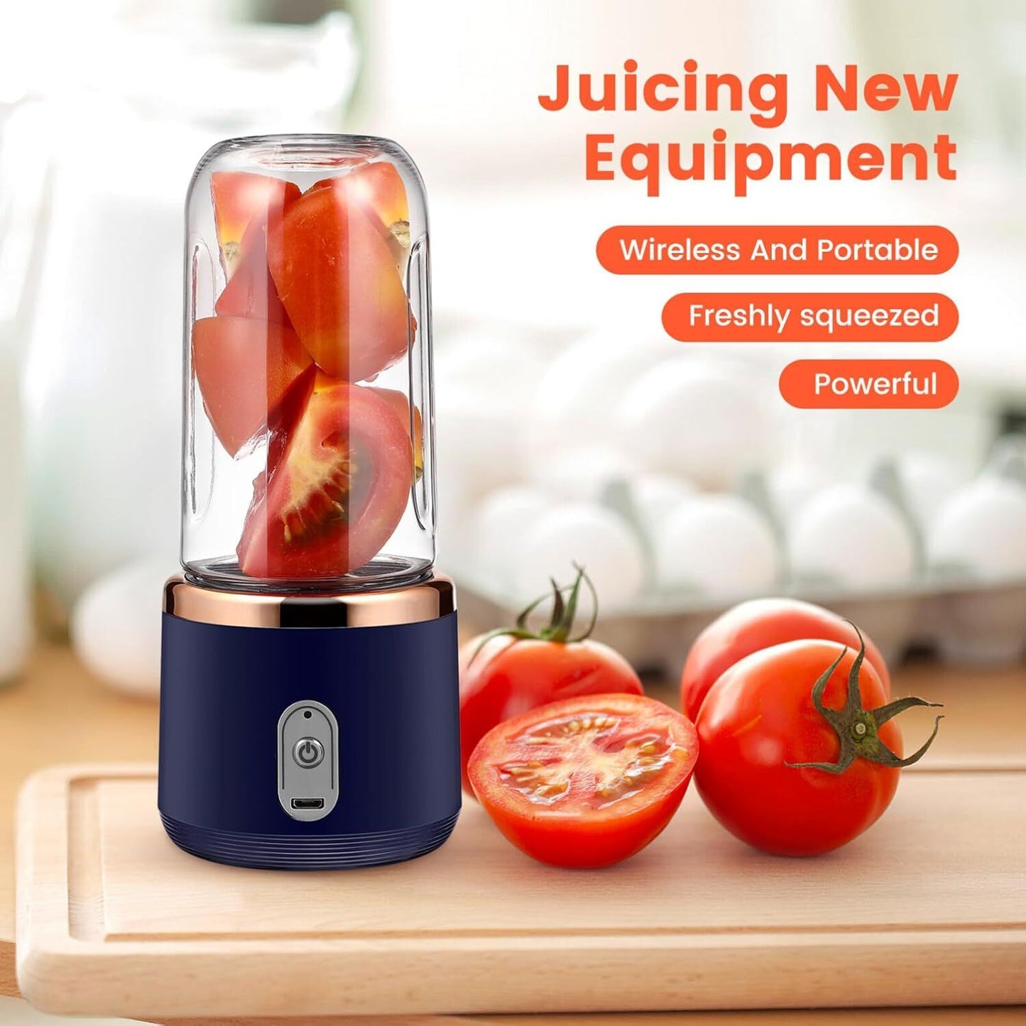 UK Local Rechargeable Electric Fruit Juice Maker Portable Blender Smoothie Juicer Machine