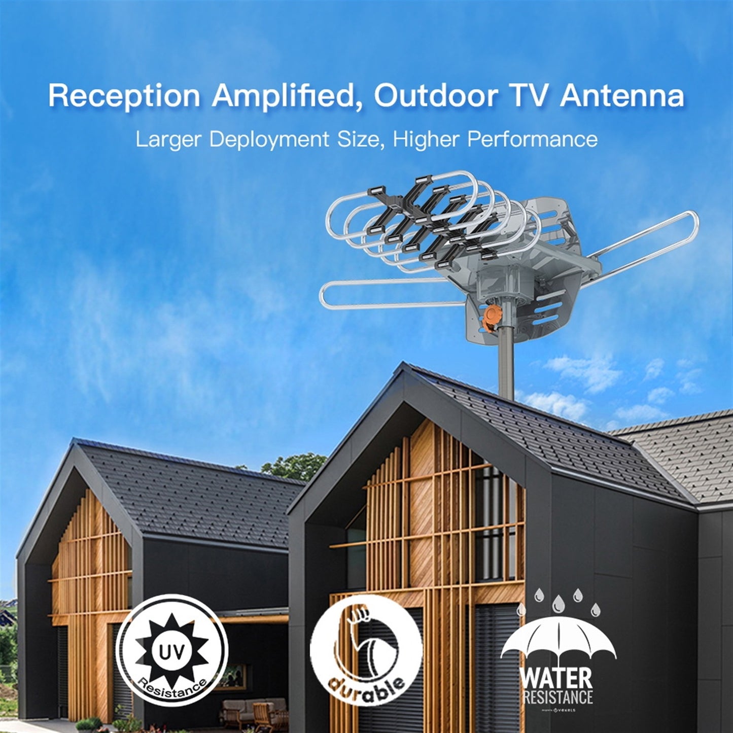 US Local Outdoor Antenna, Without Bracket, 360 Degree Rotation Of US Spec