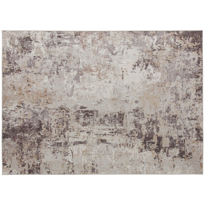 Machine Washable Area Rug 8x10, Non-Slip Modern Abstract Floor Carpet For Living Room, Bedroom, Dining Room, Mixed-Brown
