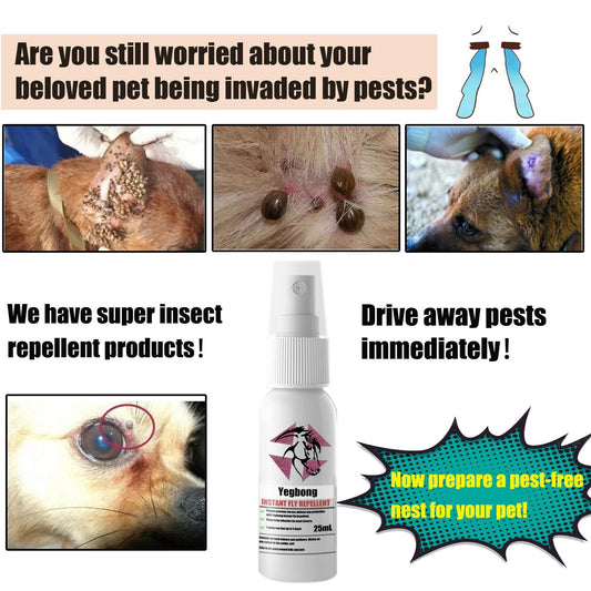 US Local Yegebang Pet Deworming, Flea And Tick Removal, Itching Spray For Cats And Dogs