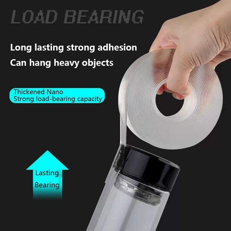 US Local Nano Double Sided Transparent Tape Reusable Waterproof Tape For Cleaning Kitchen And Bathroom Supplies Tape