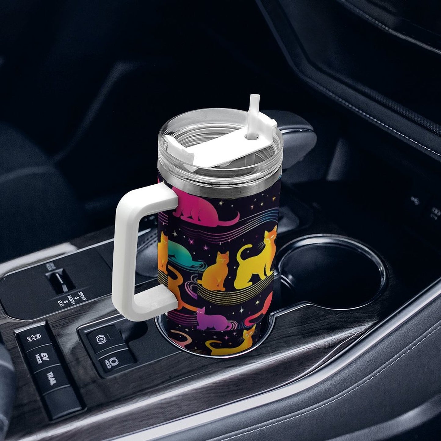 PHDT00203 POD US Local Tumbler 40 oz Large Capacity Car Cup Cat