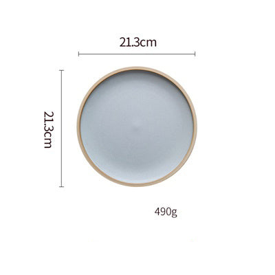 US Local Pure Color Matte Ceramic Plate
