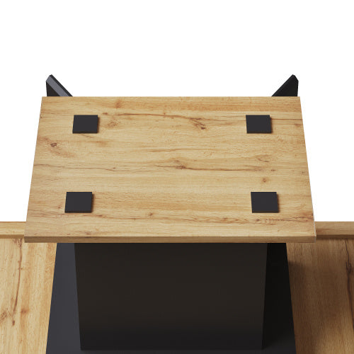 UK Local Telescopic Dining Table 110-140x80cm, Foldable Kitchen Table For 4-6 People, Extendable Dining Table, Space-saving Kitchen Table, For Kitchen And Living Room, Table With A Checked Pattern