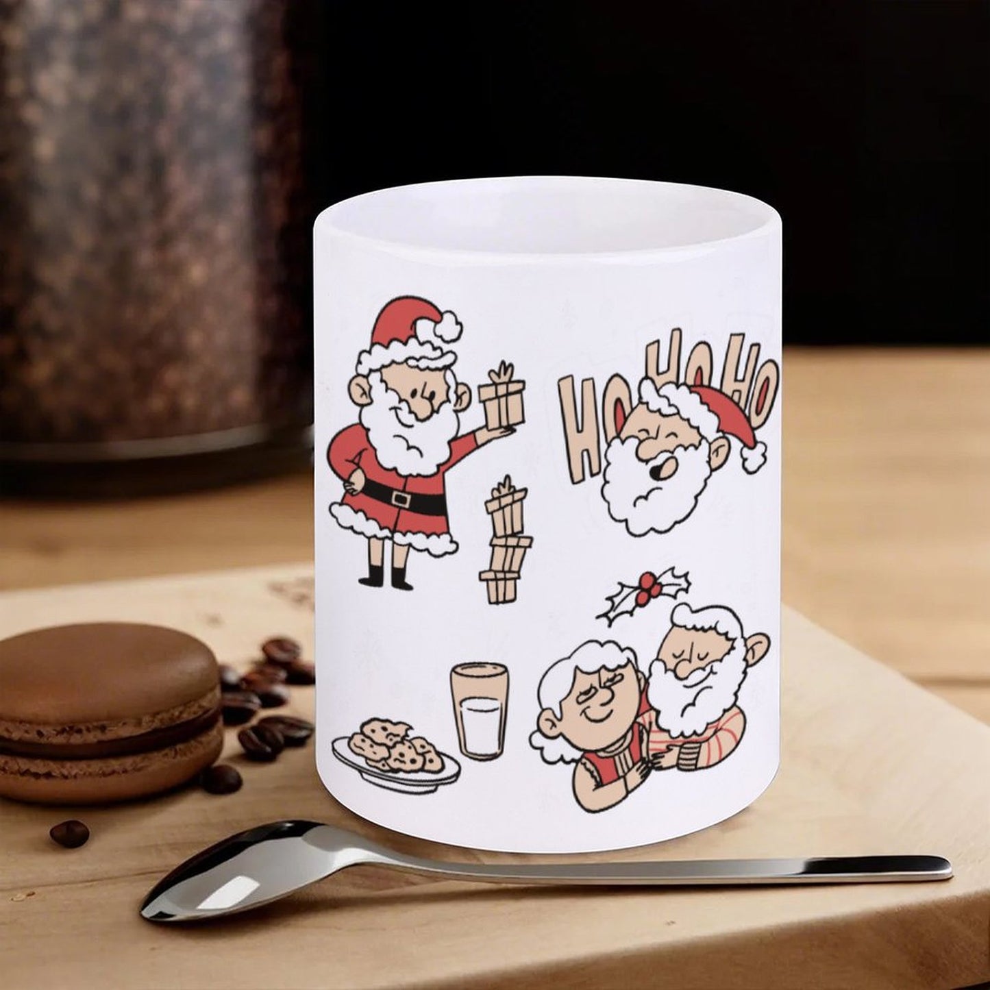 POD US Local White mug with full print, Christmas, Santa 0038