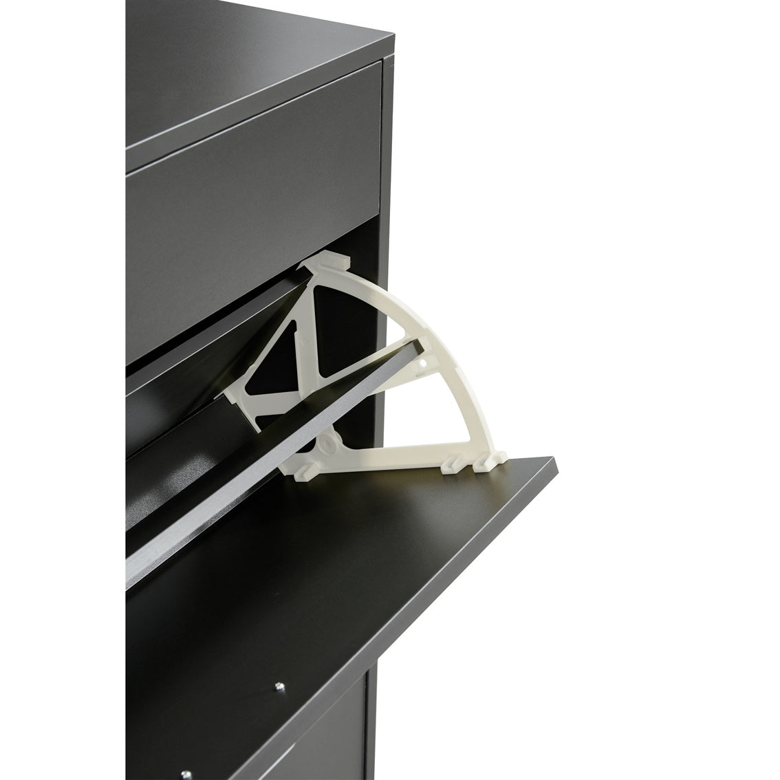 US Local Shoe Cabinet Shoe Storage Shelves Grey Space-Saving Shoe Storage Cabinet