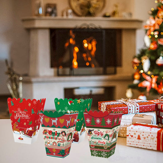 US Local 18PCS Christmas Popcorn Boxes