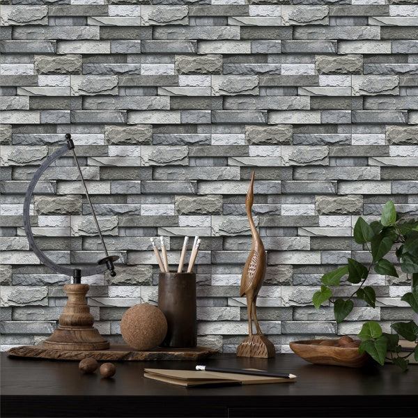 US Local Marble Wall Stickers Home Decoration Self-adhesive Wallpaper, Kitchen Bathroom Backsplash PVC Removable Without Leaving Glue