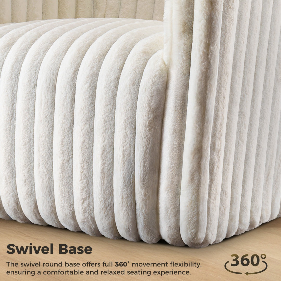 US Local Single Sofa, A Soft Touch Casual Sofa That Can Rotate 360 Degrees