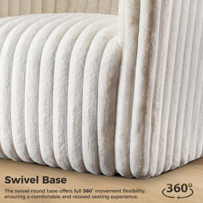 US Local Single Sofa, A Soft Touch Casual Sofa That Can Rotate 360 Degrees