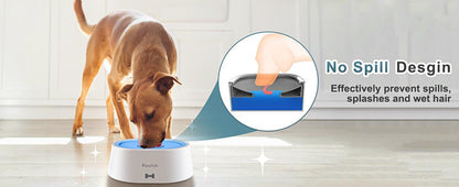 US Local 2L 70oz Spill-Proof Dog Slow Flow Drinking Bowl With Activated Carbon Filter