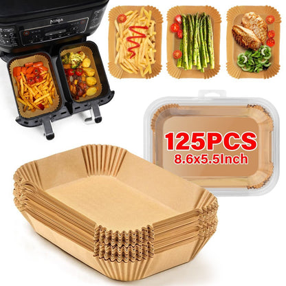 US Local 125 Pieces Of Air Fryer Baking Paper