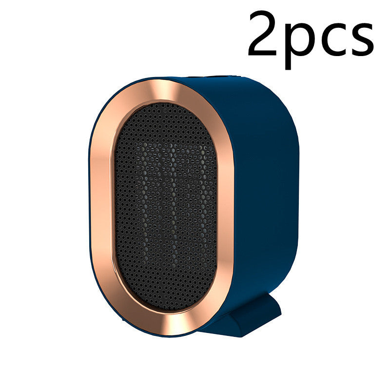 USA Local Desktop Electric Heater Mini Portable Fan Heater 220V PTC Ceramic Heating Warm Air Blower Home Office Warmer Machine