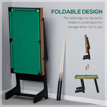 US Local 55" Portable Folding Billiards Table Game Pool Table for Whole Family Number Use With Cues