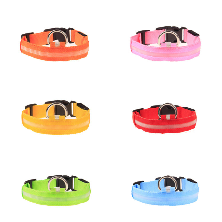 US Local LED Luminous Pet Dog Collar Night