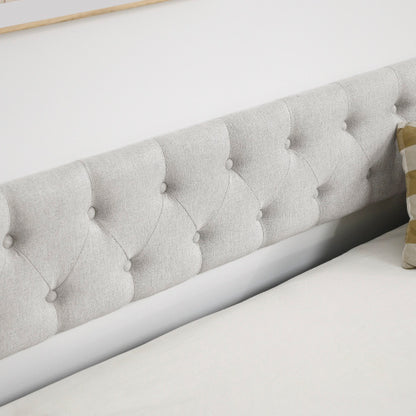 US Local The Double Sofa Bed Has A Double Roller Upholstered Tufted Sofa Bed