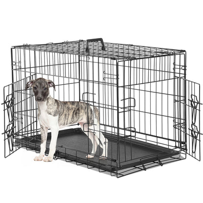 US Local A Dog Cage With Two Doors