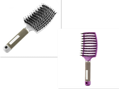 US Local Hairbrush Anti Klit Brushy Haarborstel Women Detangler Hair Brush Bristle Nylon Scalp Massage  Teaser Hair Brush Comb