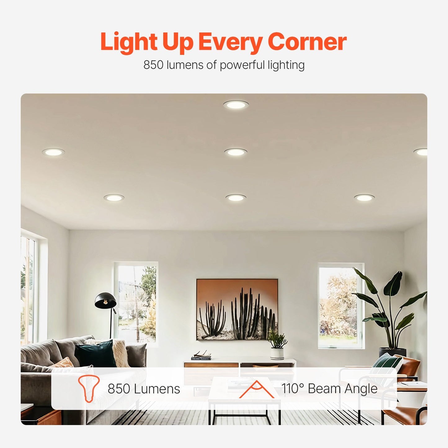 US Local BR30 Indoor Flood Light Bulb 12 Pack 850 Lumens LED Bulbs 3000K Dimmable