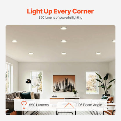 US Local BR30 Indoor Flood Light Bulb 12 Pack 850 Lumens LED Bulbs 3000K Dimmable