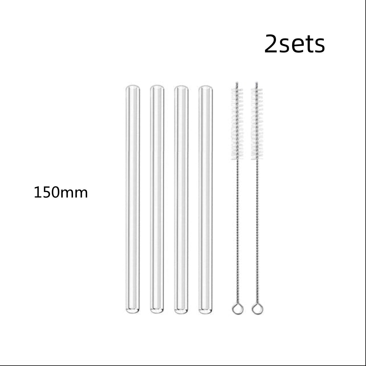 Glass Straws, Pearl Milk Tea Coarse Drinking Straws, Non-disposable Transparent Water Cups, Long Straws