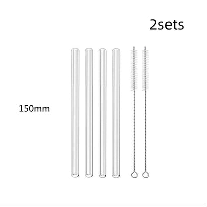 Glass Straws, Pearl Milk Tea Coarse Drinking Straws, Non-disposable Transparent Water Cups, Long Straws