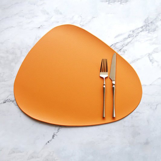 PU leather solid color placemat