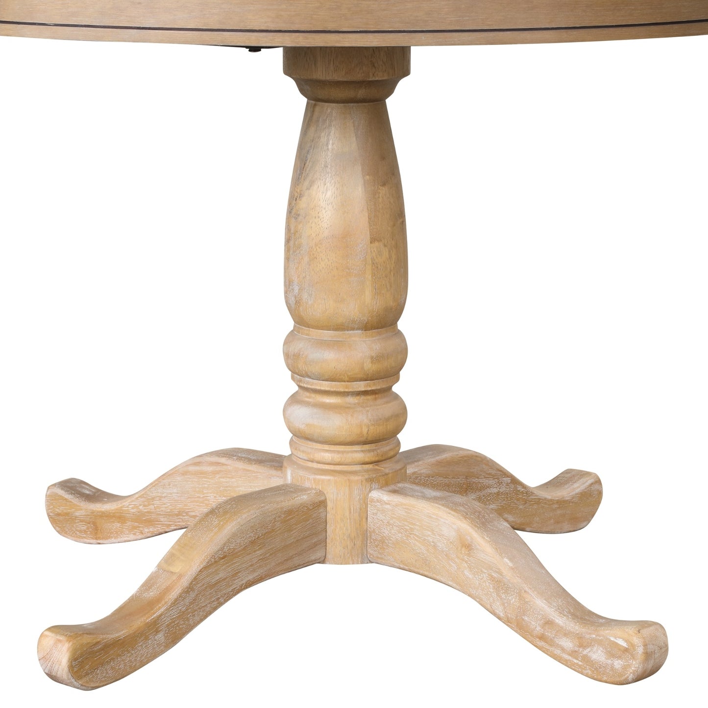 US Local Modern Dining Table Set For 4 - Round Table & 4 Chairs, 5 Piece Kitchen Set