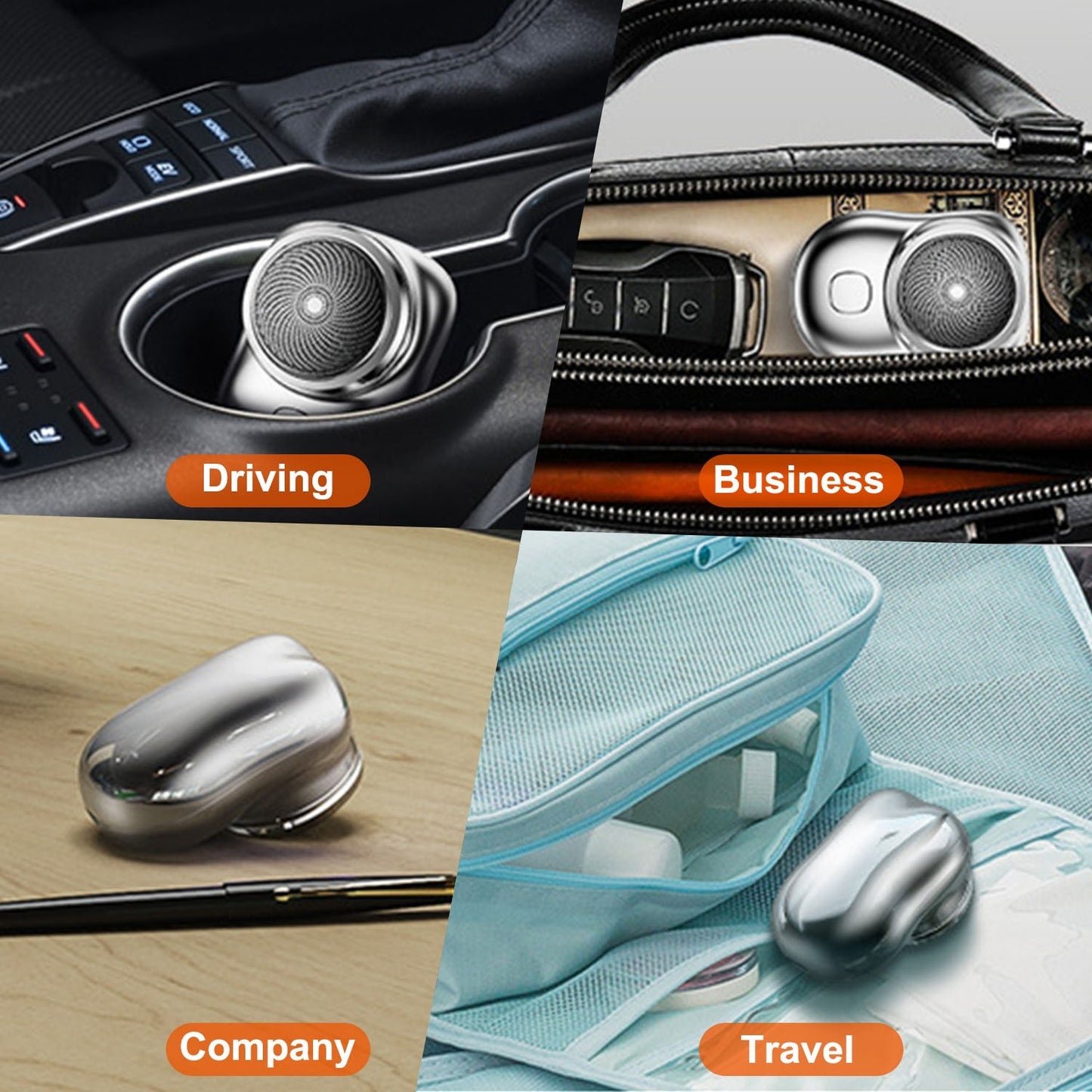 US Local 1 Set Electric Razor For Men Mini Shaver Portable Pocket Size Shaver USB Rechargeable Dry Usage For Home Travel Office