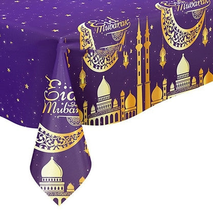 Golden Moon Theme Party Tablecloth Disposable Waterproof And Oil-proof Tablecloth