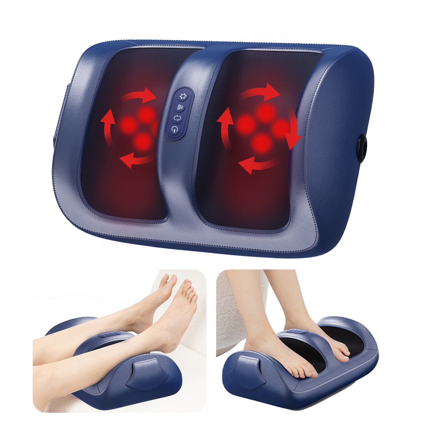 US Local Intelligent Foot Massager With 3D Air Cushion Massage, Constant Temperature Heating, 15-minute Automatic Timer, Low Noise Design. Ideal For Relaxation In The Office Or At Home