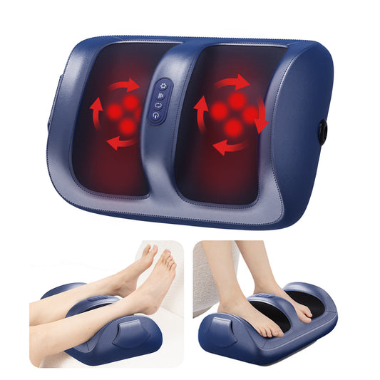 US Local Intelligent Foot Massager With 3D Air Cushion Massage, Constant Temperature Heating, 15-minute Automatic Timer, Low Noise Design. Ideal For Relaxation In The Office Or At Home
