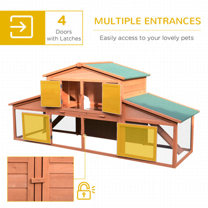 L Outdoor Rabbit Hutch