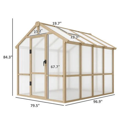 US Local Wooden Walk-in Greenhouse Kit  Amazon Shipping