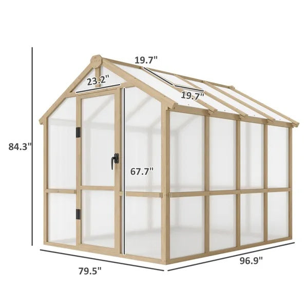 US Local Wooden Walk-in Greenhouse Kit  Amazon Shipping