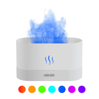 Aroma Diffuser With Flame Light Mist Air Humidifier Aromatherapy Diffuser With Waterless Auto-Off Protection For Spa Home Yoga Office