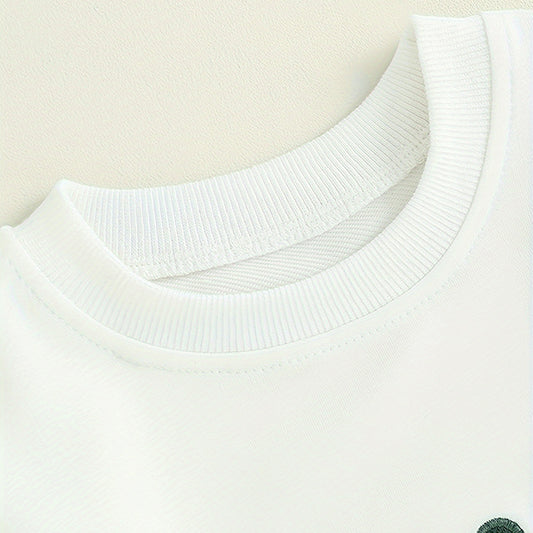 US Local Toddler Baby Boy Clothes 'Mama's Boy' Print Long Sleeve Sweatshirt Tops Trousers Set Casual Cute Outfit