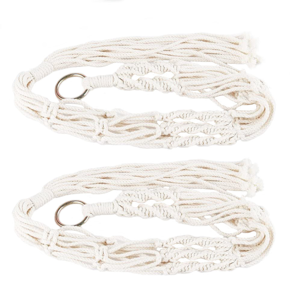 US Local 2Pcs Plant Hanger Flowerpot Net Bag 40in Cotton Rope Plant Hangers 4Legs Plant Hanger Fit For Round Or Square Plant Pot