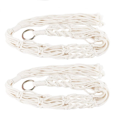 US Local 2Pcs Plant Hanger Flowerpot Net Bag 40in Cotton Rope Plant Hangers 4Legs Plant Hanger Fit For Round Or Square Plant Pot