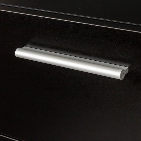 US Local Black Particleboard Eight Drawer Cabinet