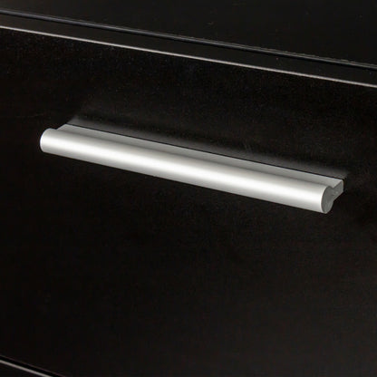 US Local Black Particleboard Eight Drawer Cabinet