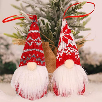 8 Packs Christmas Gnomes Ornaments Handmade Swedish Gnome Plush Xmas Tree Hanging Decorations Cute Scandinavian Santa Elf For Holiday New Year Home Decor