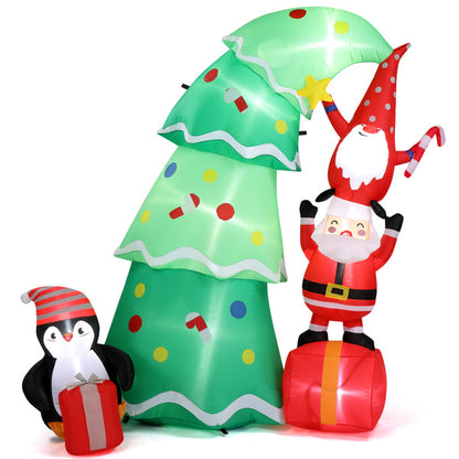 US Local 6ft 8 LED Lights Christmas Inflatable Decoration