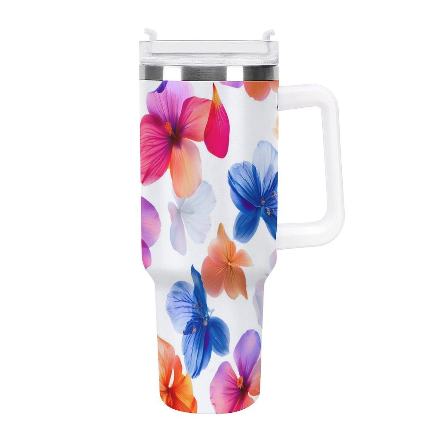 PHDT00056 POD US Local Tumbler 40 oz Large Capacity Car Cup Butterflies, Flowers