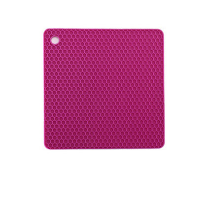 Square honeycomb cushion silicone placemat